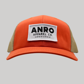 Snapback trucker Orange - Patch vintage