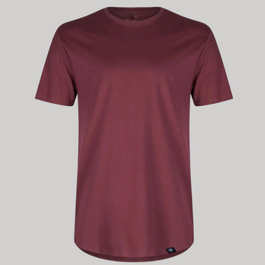 T-shirt Courbé burgundy