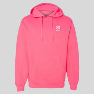 Hoodie unisexe Rose Fluo - Original