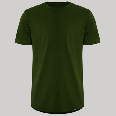 T-shirt Courbé dark green