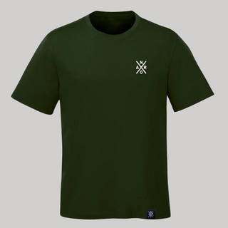 T-shirt basic dark green - Original