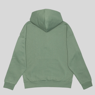 Hoodie demi zip unisexe Dusty Green - Original