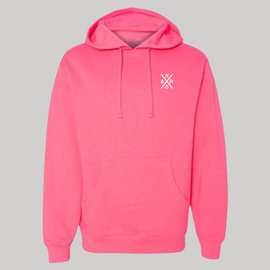 Hoodie unisexe premium Rose fluo - Original