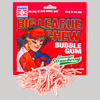 Big League Chew - Bubble Gum Fraise - 60g