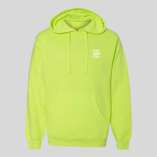 Hoodie unisexe Vert/Jaune fluo - Original