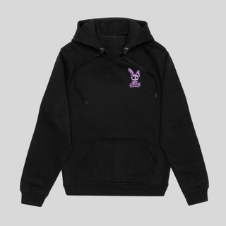 Hoodie unisexe baggies  Noir - Lapin Trashh