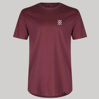 T-shirt Courbé burgundy - Original